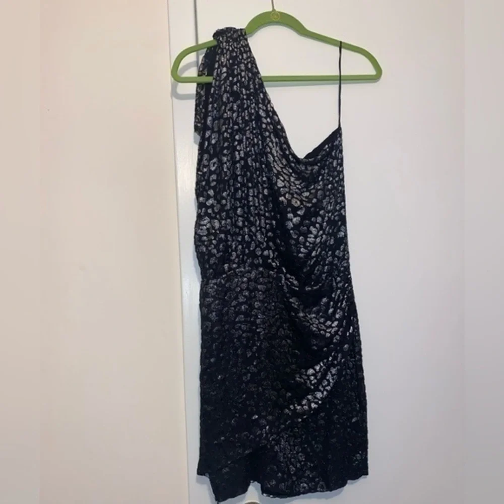 New IRO Moon Animalier Crepe Black Mini Cocktail Dress NWT - Picture 2 of 7